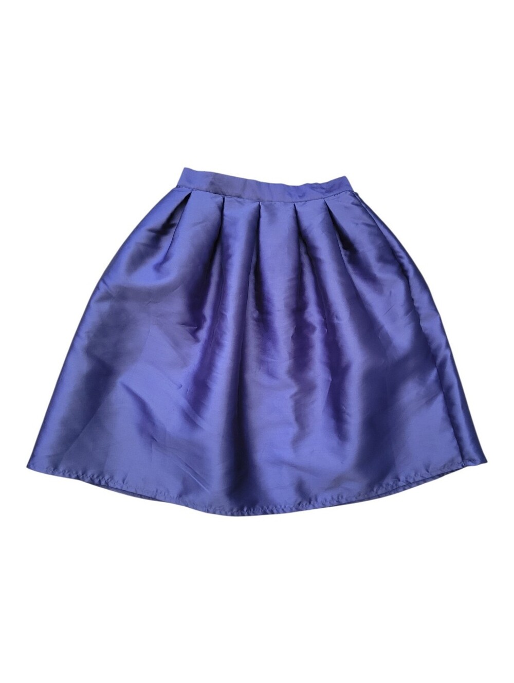 SALE TOV Holy Blue Taffeta A Line Skirt Full High Waist Coquette Party 40 SM